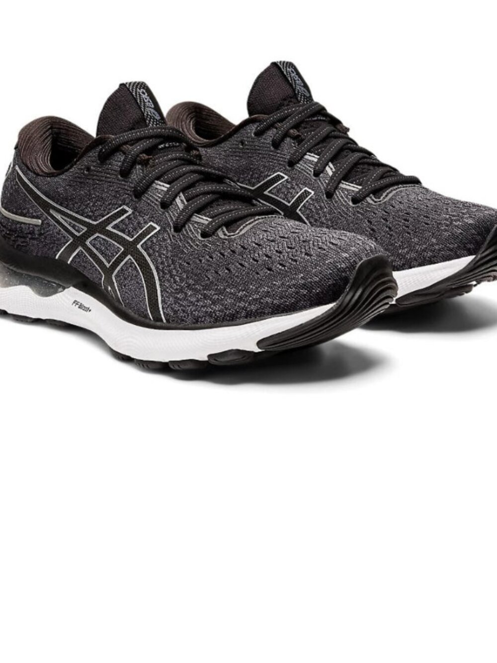ASICS GEL-NIMBUS 24 Women’s Size 8 D (Wide) Black/Pure Silver 1012B199-001 NIB